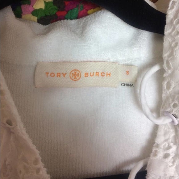 TORY BURCH White Eyelet Terry Jacket - Picture 4 of 6
